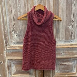 Anthropologie Rose Pink Sweater Tank Top